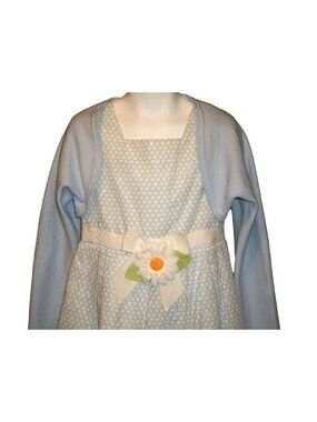 Jenny and Me Girls Dress With Shrug Blue White Size 6x